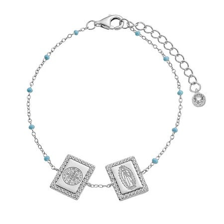 Carmela Pulsera San Benito y Virgen María