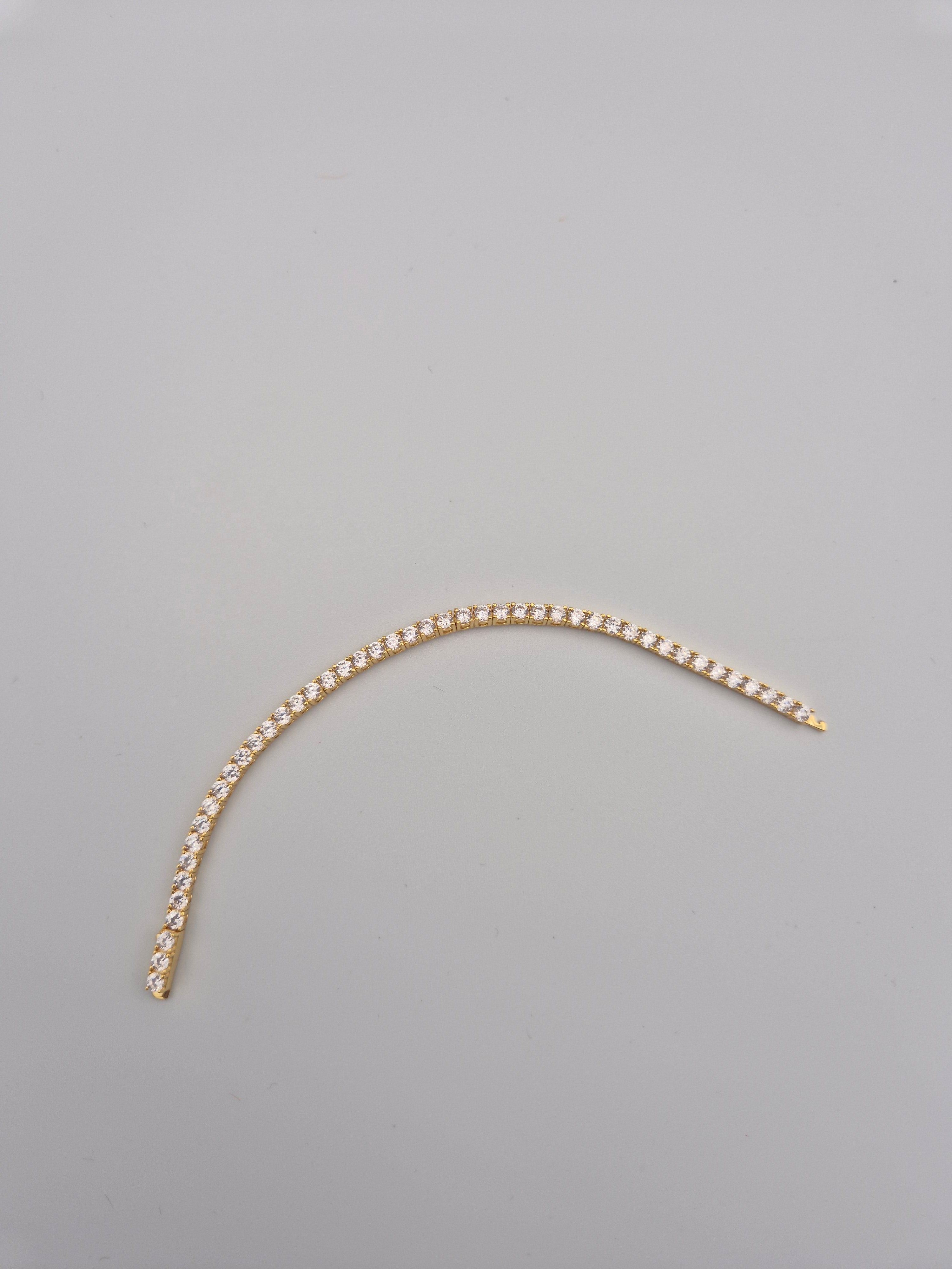 Moné Jewelry Pulsera Tennis Brillo