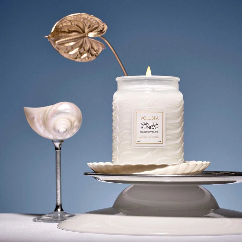 Large Jar Candle 180z. Vanilla Sunday