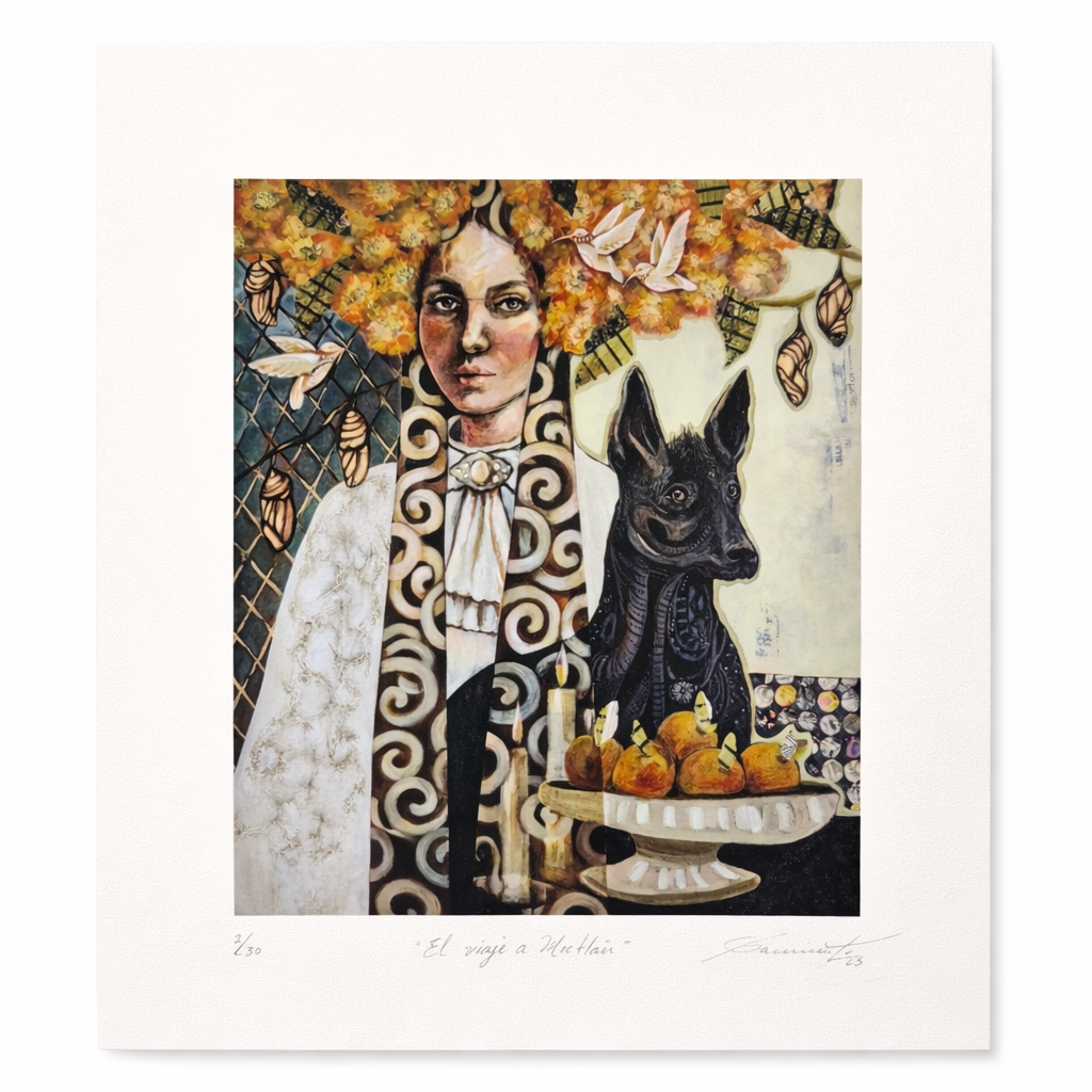 Obra "Camino a Mictlán"  Dora Luz Sarmiento