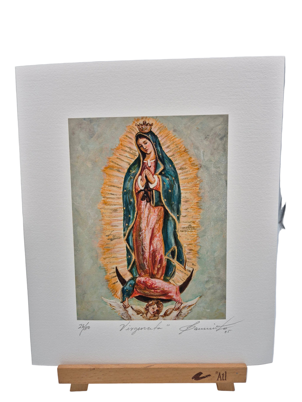 Obra Dora Luz Sarmiento Virgen de Guadalupe