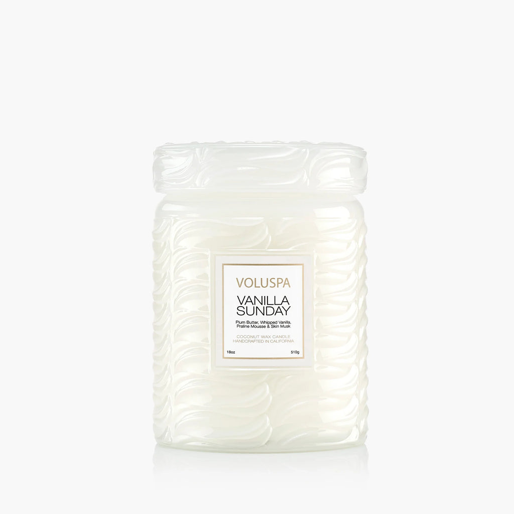 Large Jar Candle 180z. Vanilla Sunday