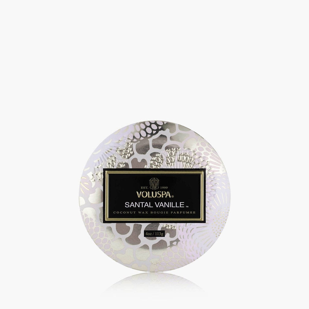 Mini Tin Candle 4oz. Santal Vanille