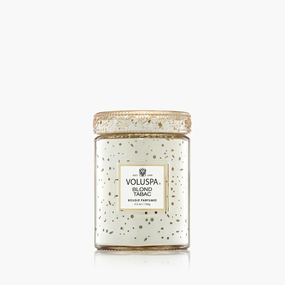 Small Jar Candle 5.5oz. Silver Blond Tabac