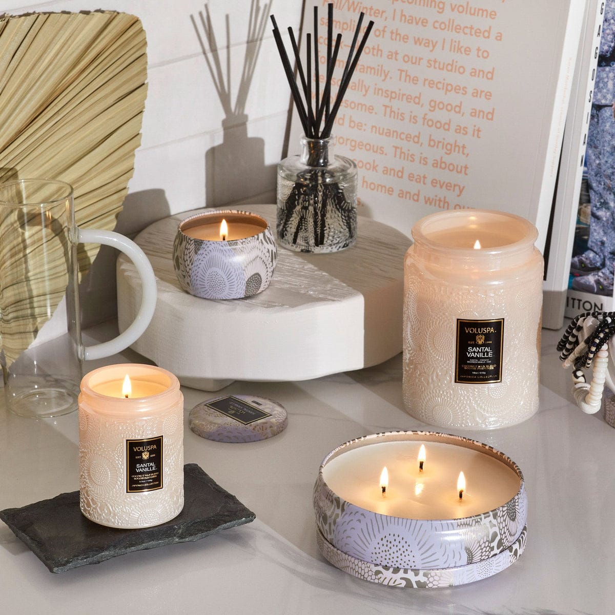 Mini Tin Candle 4oz. Santal Vanille