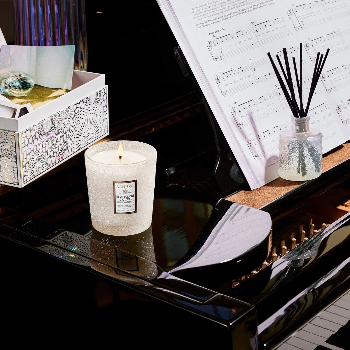 Voluspa Sparkling Cuvée Celebration Candle & Diffuser Gift Set