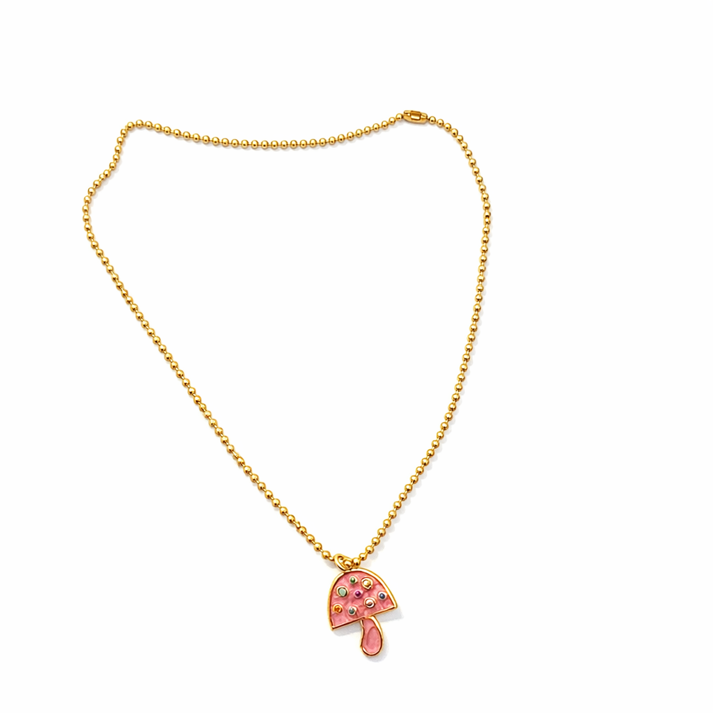 Moné Jewelry Collar Champiñon Brillo Colores